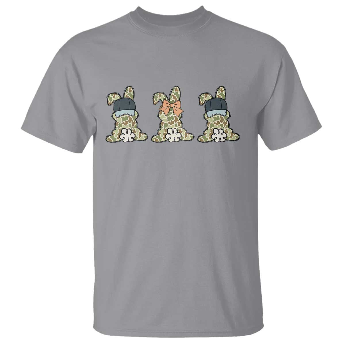 Camo Easter Bunny T Shirt Funny Hunter Easter Gift