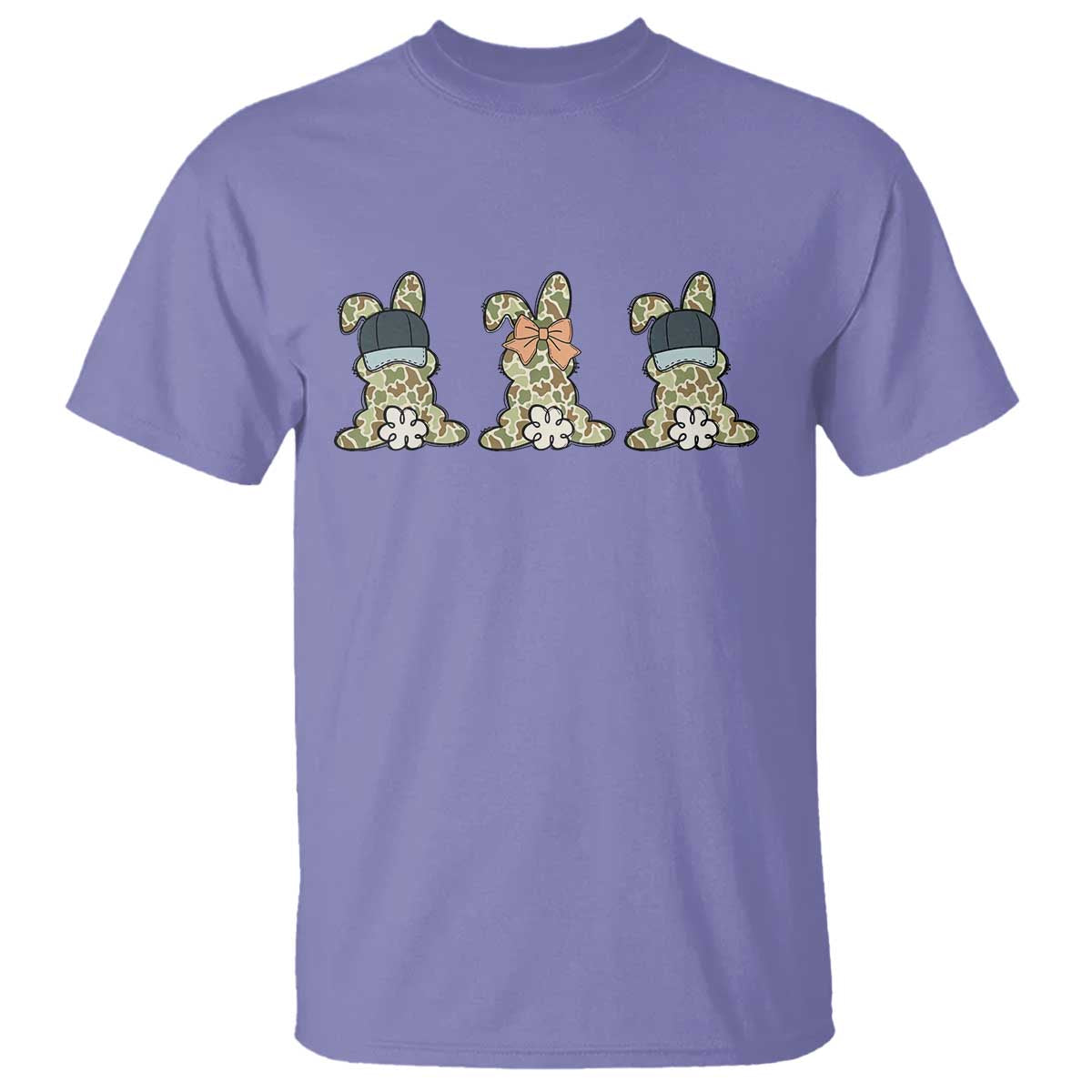 Camo Easter Bunny T Shirt Funny Hunter Easter Gift