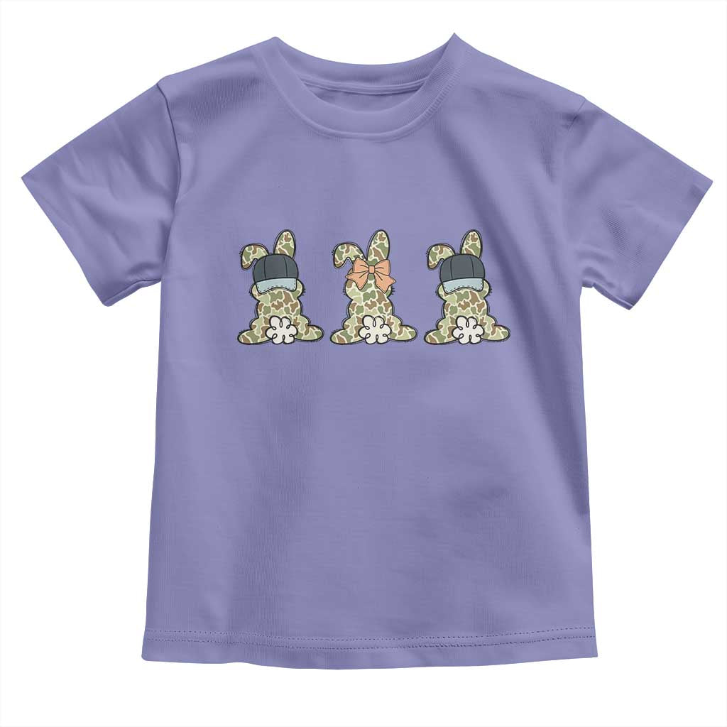 Camo Easter Bunny Toddler T Shirt Funny Hunter Easter Gift