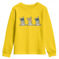 Camo Easter Bunny Youth Sweatshirt Funny Hunter Easter Gift