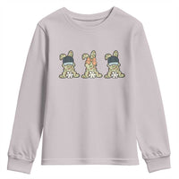 Camo Easter Bunny Youth Sweatshirt Funny Hunter Easter Gift