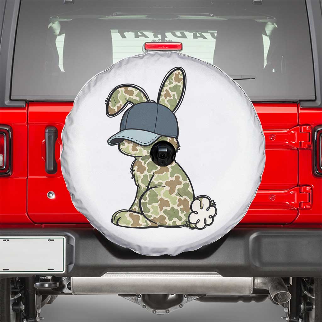 Camouflage Bunny Spare Tire Cover Funny Hunter Easter Gift