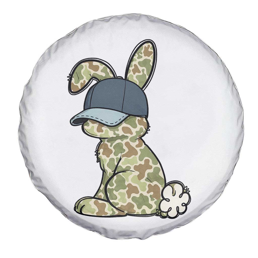 Camouflage Bunny Spare Tire Cover Funny Hunter Easter Gift
