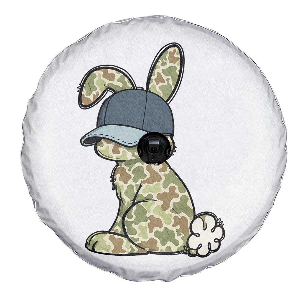 Camouflage Bunny Spare Tire Cover Funny Hunter Easter Gift