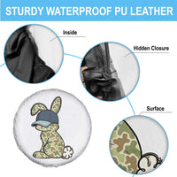 Camouflage Bunny Spare Tire Cover Funny Hunter Easter Gift