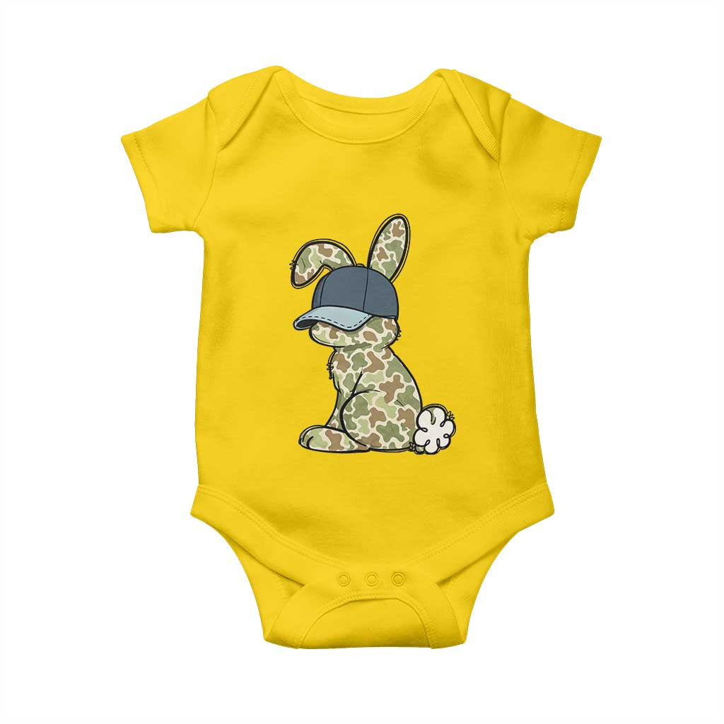 Camouflage Bunny Baby Onesie Funny Hunter Easter Gift