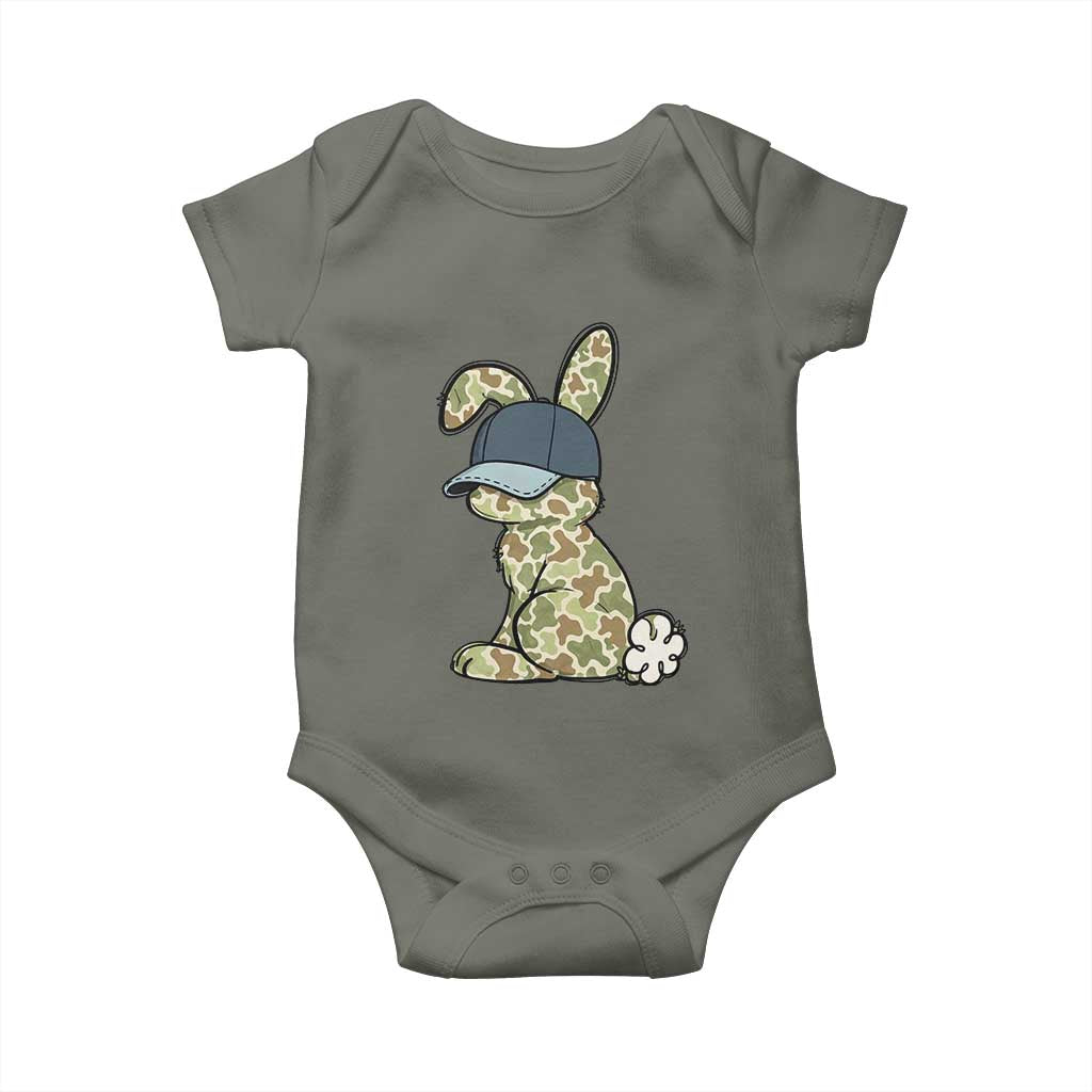 Camouflage Bunny Baby Onesie Funny Hunter Easter Gift