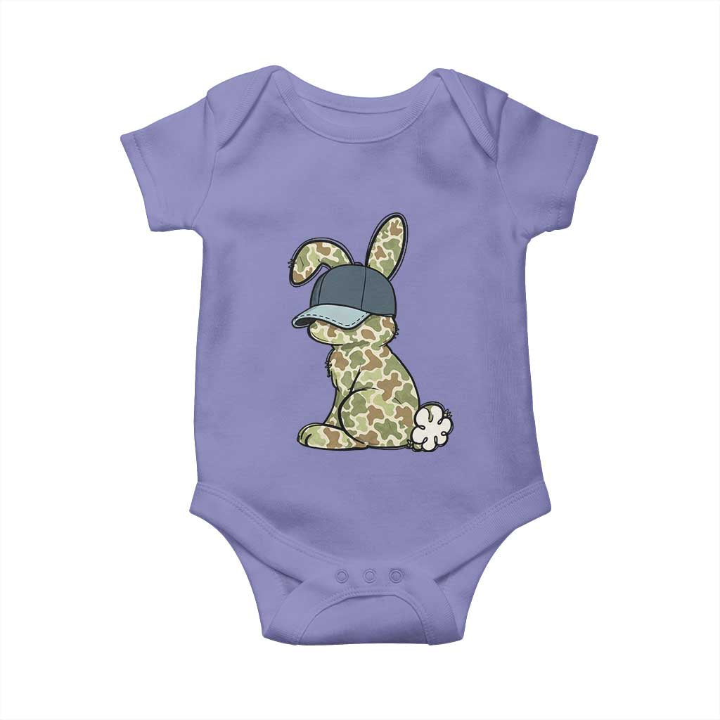 Camouflage Bunny Baby Onesie Funny Hunter Easter Gift