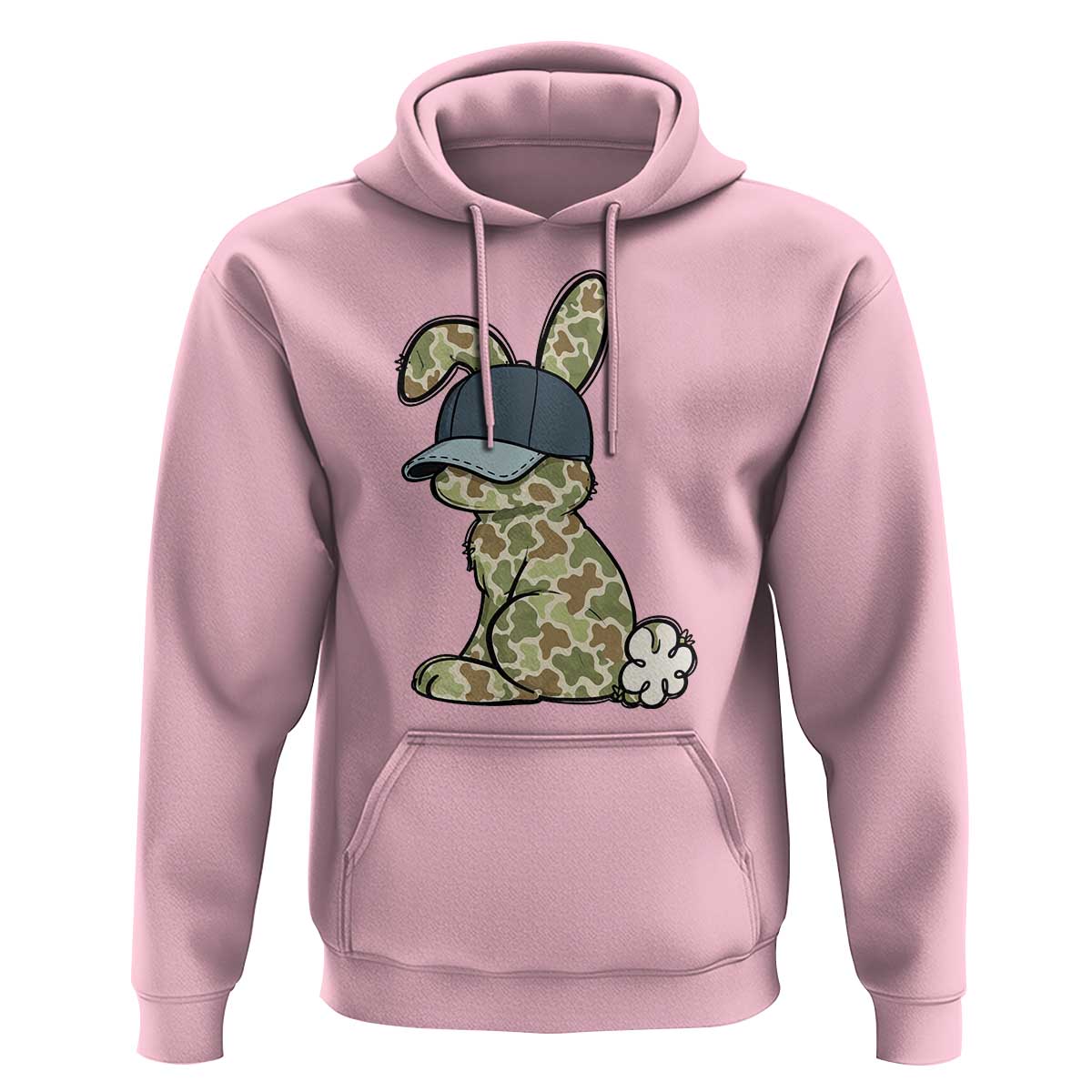 Camouflage Bunny Hoodie Funny Hunter Easter Gift