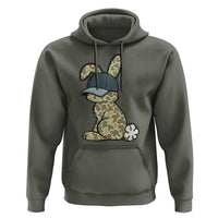 Camouflage Bunny Hoodie Funny Hunter Easter Gift