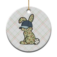 Camouflage Bunny Ceramic Ornament Funny Hunter Easter Gift