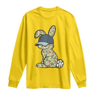Camouflage Bunny Long Sleeve Shirt Funny Hunter Easter Gift
