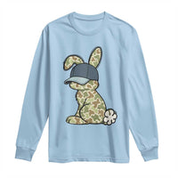 Camouflage Bunny Long Sleeve Shirt Funny Hunter Easter Gift