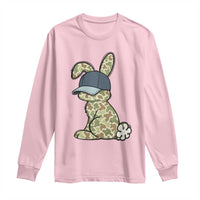 Camouflage Bunny Long Sleeve Shirt Funny Hunter Easter Gift