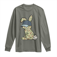Camouflage Bunny Long Sleeve Shirt Funny Hunter Easter Gift