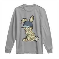 Camouflage Bunny Long Sleeve Shirt Funny Hunter Easter Gift
