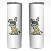 Camouflage Bunny Skinny Tumbler Funny Hunter Easter Gift