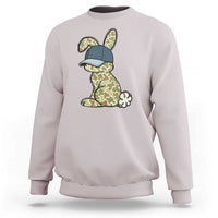 Camouflage Bunny Sweatshirt Funny Hunter Easter Gift