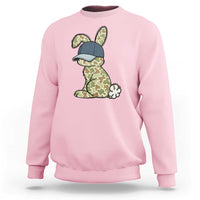 Camouflage Bunny Sweatshirt Funny Hunter Easter Gift