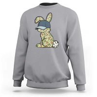 Camouflage Bunny Sweatshirt Funny Hunter Easter Gift