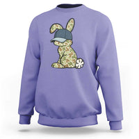 Camouflage Bunny Sweatshirt Funny Hunter Easter Gift