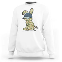 Camouflage Bunny Sweatshirt Funny Hunter Easter Gift
