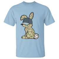 Camouflage Bunny T Shirt Funny Hunter Easter Gift