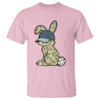 Camouflage Bunny T Shirt Funny Hunter Easter Gift