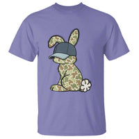 Camouflage Bunny T Shirt Funny Hunter Easter Gift