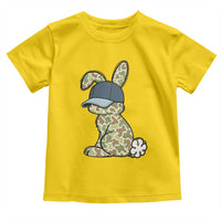 Camouflage Bunny Toddler T Shirt Funny Hunter Easter Gift