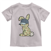 Camouflage Bunny Toddler T Shirt Funny Hunter Easter Gift