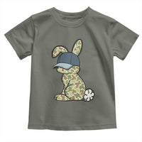 Camouflage Bunny Toddler T Shirt Funny Hunter Easter Gift