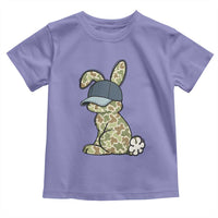 Camouflage Bunny Toddler T Shirt Funny Hunter Easter Gift