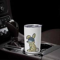 Camouflage Bunny Tumbler Cup Funny Hunter Easter Gift