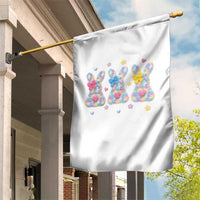 Faux Yarn Easter Bunny Effect Printed Garden Flag Coquette Aesthetic Gift