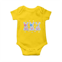 Faux Yarn Easter Bunny Effect Printed Baby Onesie Coquette Aesthetic Gift