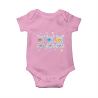 Faux Yarn Easter Bunny Effect Printed Baby Onesie Coquette Aesthetic Gift