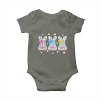 Faux Yarn Easter Bunny Effect Printed Baby Onesie Coquette Aesthetic Gift