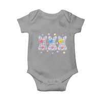 Faux Yarn Easter Bunny Effect Printed Baby Onesie Coquette Aesthetic Gift