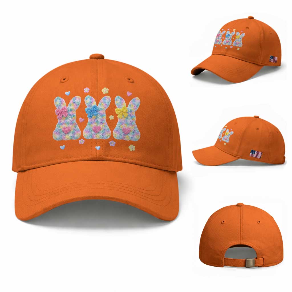 Faux Yarn Easter Bunny Effect Printed Baseball Cap Coquette Aesthetic Gift