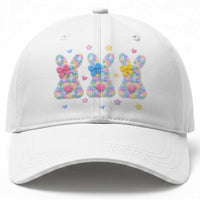 Faux Yarn Easter Bunny Effect Printed Baseball Cap Coquette Aesthetic Gift
