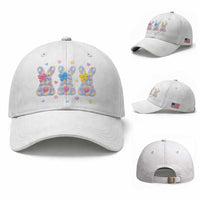 Faux Yarn Easter Bunny Effect Printed Baseball Cap Coquette Aesthetic Gift