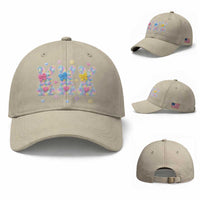 Faux Yarn Easter Bunny Effect Printed Baseball Cap Coquette Aesthetic Gift