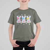 Faux Yarn Easter Bunny Effect Printed T Shirt For Kid Coquette Aesthetic Gift