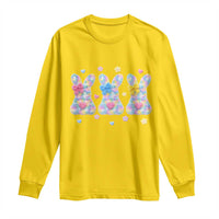 Faux Yarn Easter Bunny Effect Printed Long Sleeve Shirt Coquette Aesthetic Gift