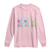 Faux Yarn Easter Bunny Effect Printed Long Sleeve Shirt Coquette Aesthetic Gift