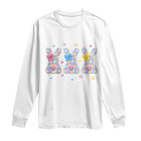 Faux Yarn Easter Bunny Effect Printed Long Sleeve Shirt Coquette Aesthetic Gift