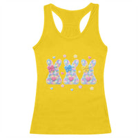 Faux Yarn Easter Bunny Effect Printed Racerback Tank Top Coquette Aesthetic Gift