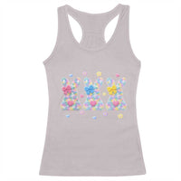 Faux Yarn Easter Bunny Effect Printed Racerback Tank Top Coquette Aesthetic Gift
