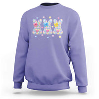 Faux Yarn Easter Bunny Effect Printed Sweatshirt Coquette Aesthetic Gift